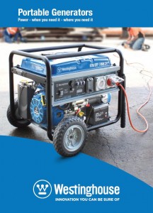 Brochure on the Westinghouse Generator range.